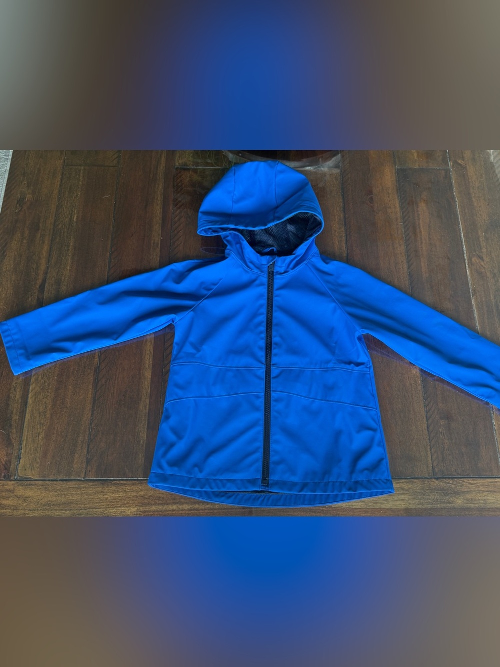 GAP Toddler Blue Hooded Rain Jacket